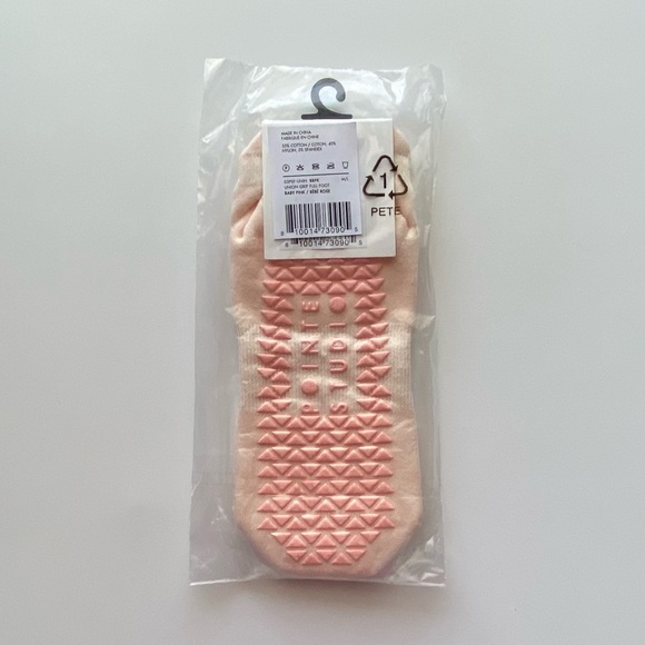 Pointe Studio Union Full-Foot Grip Socks, Pilates Barre & Yoga Socks, M/L 8-10 - Picture 2 of 10